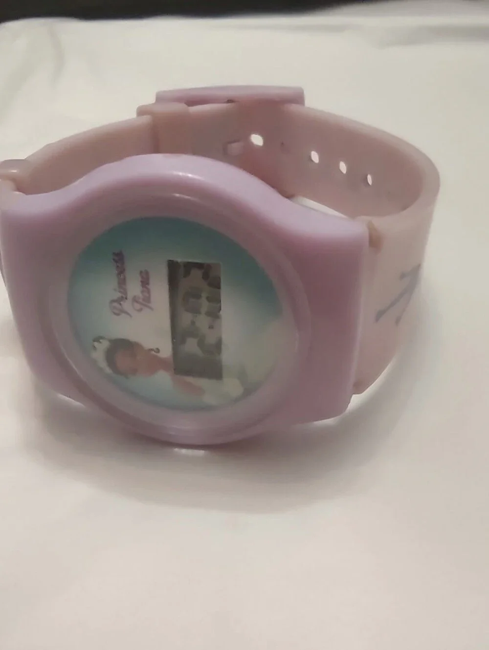 Princess Tiana Kids Digital Watch - Light Purple